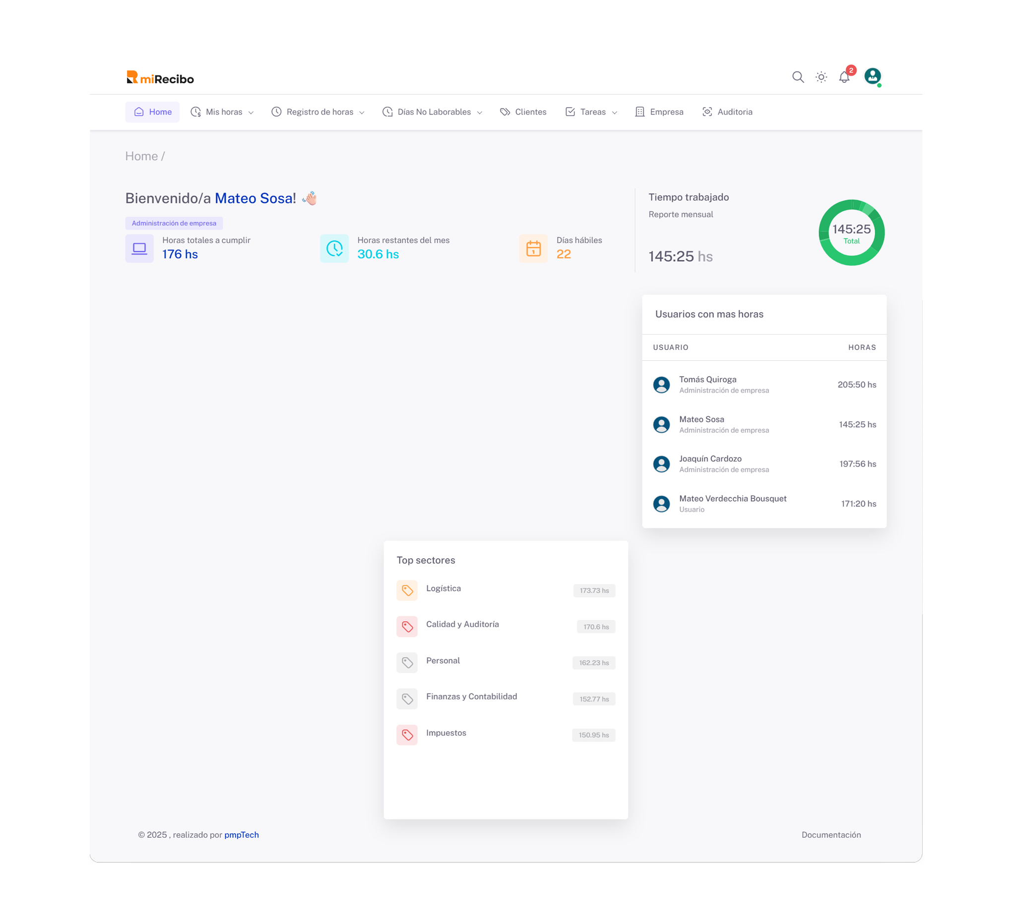 hero dashboard
